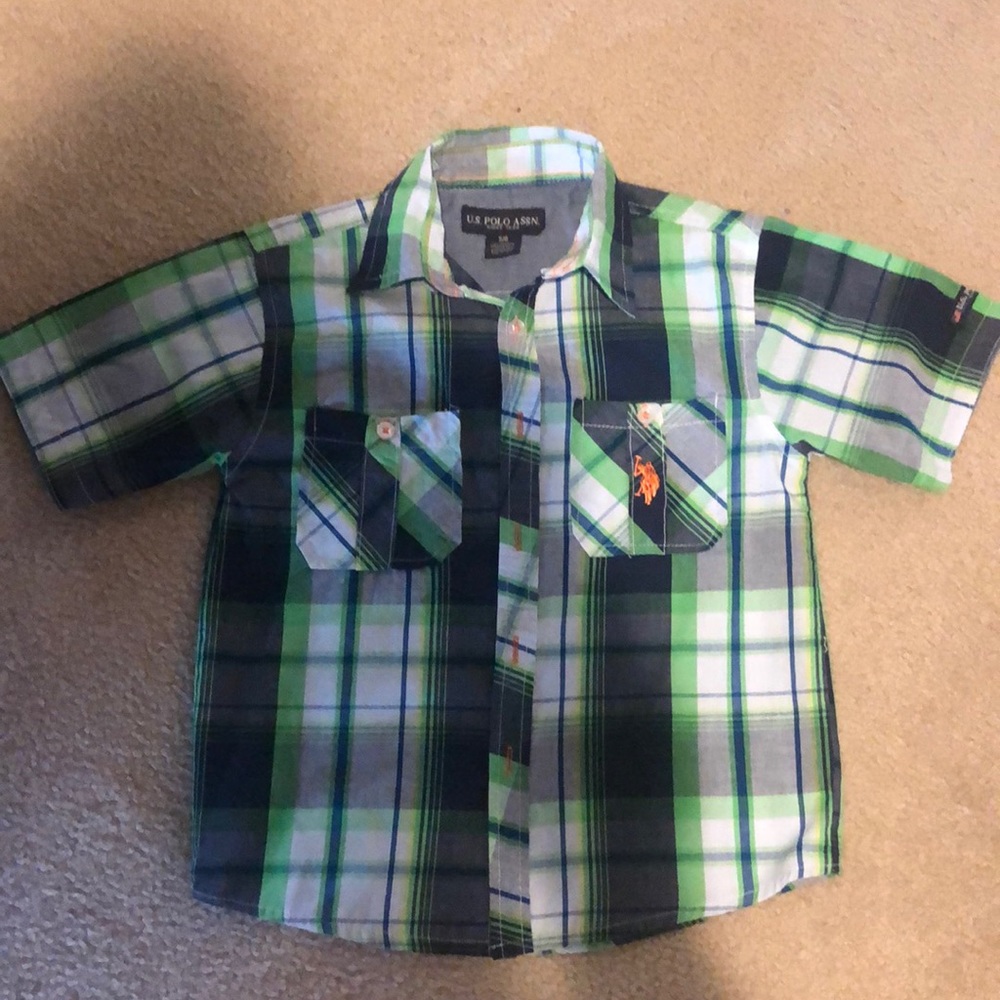 Boys Short sleeve button down shirt